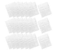 JEWEDECO 50pcs Card Binder Inserts Trading Card Protectors A5 Size 11.61x6.10x0.08in 4-Pocket Doublesided Soft PVC Sleeves for Easy Organization and Sorting by Category Or Artist Storage