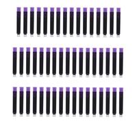 JEWEDECO 50pcs Fountain Pen Ink Refills Erasable Colored Ink Cartridges for Students and Office Use with Absorber Easy Writing Stationery