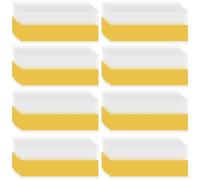 JEWEDECO 50pcs PVC Price Sign Display Holders Self Adhesive for Sturdy and Good Classification, for Managing Books and Articles in Retail Or Office