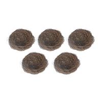 JEWEDECO 5pcs Brown Vine Bird Nest Set Artificial Bird Nest Decor Suitable for Photographing Props Flower Decoration for Home and Garden