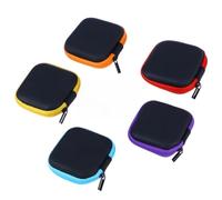 JEWEDECO 5pcs Mini Earbud Storage Boxes Portable Protective Cases for Earphones and Memory Cards with Vivid Colours and Solid Construction for Daily Life and Random Color