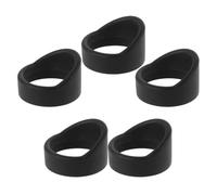 JEWEDECO 5pcs Soft Rubber Eyepiece Eye Shield for Telescope and Binoculars with Visual Relief and Contrast Enhancement, Black Rubber Microscope Eyepiece Cover Suitable for Science Lab
