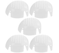JEWEDECO 5pcs White Bump Cap Inserts Breathable and Comfortable Pe Safety Helmet Liners for Outdoor Workers in Low-risk Environments, Universal Hard Hat Insert for Construction