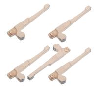 JEWEDECO 5pcs Wooden Piano Jack Assembly for Vertical and Grand Pianos, Smooth Mechanism Operation and Wear-resistant Action Repair Parts, for Regulation and Mechanism Repair