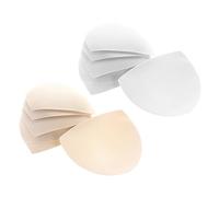 JEWEDECO 6 Pairs Wire-free Bra Inserts Pads for Bikini Cup Inserts Reusable Breast Pads for Ladies Swimming Costumes