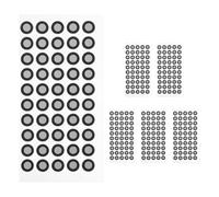 JEWEDECO 6 Sheets Scanner Marking Points 3d Scanning Reflection Markers Pet Reflective Film 0.15mm Thickness Convenient to Use Practical for 3d Scanning Operation Optical Tracker