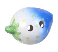 JEWEDECO 6holes Boys and Girls Ocarina Strawberry Musical Instrument for Boy Girl's Music Education