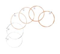 JEWEDECO 6pcs Folk Guitar Strings Guitar Strings for Sound and Enhanced Fingerpicking Replacement