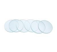 JEWEDECO 6pcs Glass Optical Lenses Set Double Convex and Concave Diameter 50mm Science Teaching Aids for Physics Experiments in Classroom and Science Class
