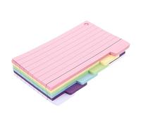 JEWEDECO 6Pcs Lined Index Cards Memo Pads for Office Study Learning Compact Note Taking Pads for Easy Organization and Inspiration