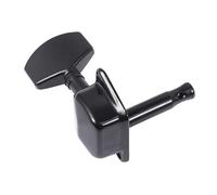 JEWEDECO 6pcs Mini Square Guitar Tuning Pegs Semi-closed Vintage Style Machine for Electric and Bass Guitars Black Finish Essential Replacement for Worn Tuning Keys