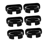 JEWEDECO 6pcs Plastic Microphone Base with Clamp for Desktop Use - Easy Installation Multi-function Stand
