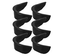 JEWEDECO 6pcs Pool Table Pocket Liner for Billiards Black Plastic Replacement for Pool Table Pockets Easy to Install with American Style Design to Billiard Game Experience