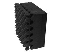 JEWEDECO 6pcs Self-Adhesive Acoustic Panels 30x30x2cm Sound Absorbing Egg Crate Soundproofing Foam for Home Recording Studio Noise Isolation Wall Pads