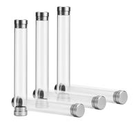 JEWEDECO 6pcs Transparent Acrylic Pen Boxes Compact Portable Clear Pencil Cases Single Pen Holders for Business Travel School Packaging and Display
