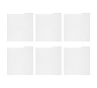 JEWEDECO 6pcs White Vinyl Record Dividers with Writable Pp Tabs for Convenient Organization and Sturdy Separation of Vinyl Albums, for Music Lovers and DIY Enthusiasts to Separate Spaces