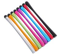 JEWEDECO 8 Pcs Capacitive Pens for Smartphone Stylus Pens Flexible Nonslip Silicone Metal Design for Electronic Devices Equipped with Capacitive Touch Screen Assorted Color Random Color