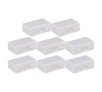 JEWEDECO 8 Pcs Light Brown Low Dust Rosin for Violin Viola and Cello Bows, Natural Safe Resin Set Suitable for Bowed Strings and Orchestral Instruments