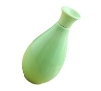 JEWEDECO 80ml Ceramic Pill Bottle with Better Sealing and Organiser Function, Green Loose Leaf Tea Storage Jar for Medicine, Seasoning, and Travel Use