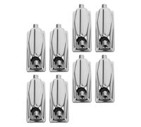 JEWEDECO 8pcs Double End Drum Lugs Metal Hardware Accessories with Dual Hole Design and Quick Installation for Snare Drum for Performances and Live Shows