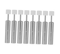 JEWEDECO 8pcs Shock Absorber for Bins Soft Close for Wastebasket Trash Can Replacement Universal Trash Can Damper Replacement Piston Metal Silver