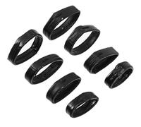 JEWEDECO 8pcs Watch Band Leather Watchstrap Hoops Small Watchstrap Hoops Premium Leather Easy to Use Secure Attachment Available in Sizes Replacement Accessories for Watches