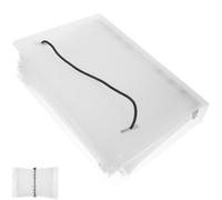 JEWEDECO A6 Size Binder Pill Wallet Organizer with Multiple Self-Sealing Clear Pouches and Durable EVA Shell for Travel and Daily Supplement Storage 1 Set