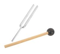 JEWEDECO Accurate Pitch Tuning Forks and Mallets Set Perfect for Guitar Piano Violin Music Education and Yoga