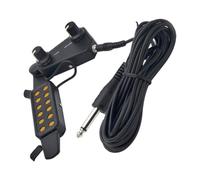 JEWEDECO Acoustic Guitar Pickup with Tone and Volume Control, Abs Material, 6.35mm Mono Plug and Crisp Sound, Suitable for Guitar and Acoustic Instruments, for Music Lovers