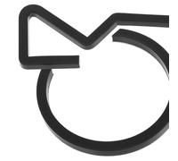 JEWEDECO Acrylic Disabled Sign Wheelchair Disabled Sign Black Indication for Individuals Direction Accessible Toilet for Restrooms