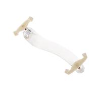 JEWEDECO Acrylic Violin Shoulder Rest White with Latex Padding Simple and Beautiful Design to Support The Violin Reduce Back Pressure for Comfortable Playing