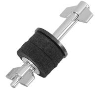 JEWEDECO Adjustable Cymbal Stacker Mount Double-layer Drum Cymbal Stand Extension Arm Silver Alloy Felt Drum Kit Accessory Enhancing Volume and Sound Quality for Practice Sessions and Live