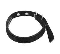 JEWEDECO Adjustable Polyester Collar for Puppies and Cats with Multifunctional Design, Comfortable Foam Padding, Stylish Black Dog Neck Decor Suitable for Small and Medium Pets