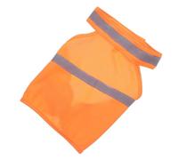 JEWEDECO Adjustable Reflective Safety Vest for Dogs in Orange, Breathable Polyester Material with Lightweight Design, Enhances Visibility for Outdoor Adventure and Running Activities