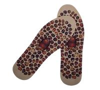 JEWEDECO Adjustable Size Foot Massage Insoles for Men and Women, TPR Pebble Reflexology Foot Pads Wear-Resistant Material, Non-Slip and Pressure Relief Shoe Inserts for Comfortable All-Day
