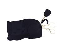 JEWEDECO Adorable Mini Coin Purse Lightweight Change Pouch Small Wallet for Keys Cards and Cash Daily Use Portable Black