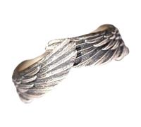 JEWEDECO Angel Wing Open Ring Vintage Style Unisex Finger Ring for Women Men Comfortable Fit Fashion Jewelry Gift for Parties Weddings Halloween Prom