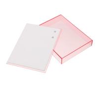 JEWEDECO Artificial Eyelash Case Acrylic False Eyelash Storage Box with Inner Tray Reusable Design Cosmetic Organizer for Traveling and Dating