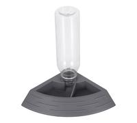 JEWEDECO Automatic Reptile Water Fountain with Food Dish Small Grey Bearded Dragon Drinking Station for Lizard Tanks Silent Operation Easy to Clean Corner Pool Feeder for Geckos and Turtles