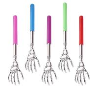 JEWEDECO Back Scratchers Body Scratcher Claws Stainless Steel 5pcs with Retractable Flexible Glue Tips Portable Reaching Difficult Itches Convenient for at Home or Office
