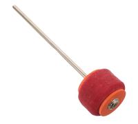 JEWEDECO Bass Drum Pedal Beater Head Soft Felt Kick Drum Hammer for Rock Red Orange Percussion Accessory with Enhanced Comfort and Fatigue Reduction for Practice