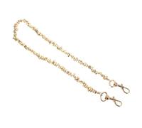JEWEDECO Beaded Pants Chain Metal Biker Belt Chain Accessory for Punk Golden Alloy