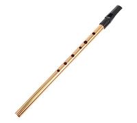 JEWEDECO Beginner's 6 Hole Clarinet D-tube Whistle Soprano Recorder Lightweight Portable Aluminum Alloy Music Instrument
