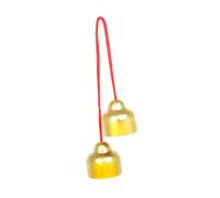 JEWEDECO Bell for Performance Medium Copper Percussion Bell for Boys and Girls Music Instrument for Stage Performance and Music Education Spark Rhythm and Sound Copper Finish