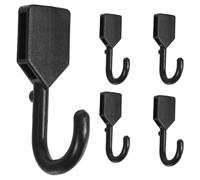 JEWEDECO Black Abs Pegboard Hooks for Tools and Crafts with Wide Compatibility and Easy Installation, for Garage Organization and Workspace Storage Solutions