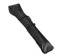 JEWEDECO Black Canvas Erhu Case with Padded Cotton Lining, Shoulder Strap and Handheld Carry for Chinese Musical Instrument Storage and Stage Performance