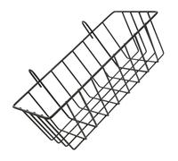 JEWEDECO Black Hanging Storage Shelf Iron Wall Mounted Kitchen Storage Shelf Strong Load-bearing Capacity Anti-aging for Bathroom and Hotels