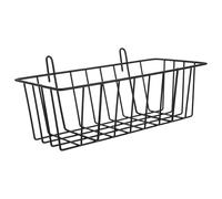 JEWEDECO Black Iron Rabbit Hay Feeder Rack with Smooth Surface Easy to Clean Convenient Hanging Feeder for Rabbits and Small Animals