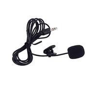 JEWEDECO Black Mini Microphone Portable Clip Plug for Computer for Gaming and Studio Use