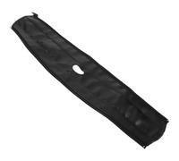 JEWEDECO Black with Zipper Stroller Handle Cover Sleeve Pu Leather Removable and Wear-Resistant Protective Handle Grip for Pushchair, for Outdoor Walking and City Walks